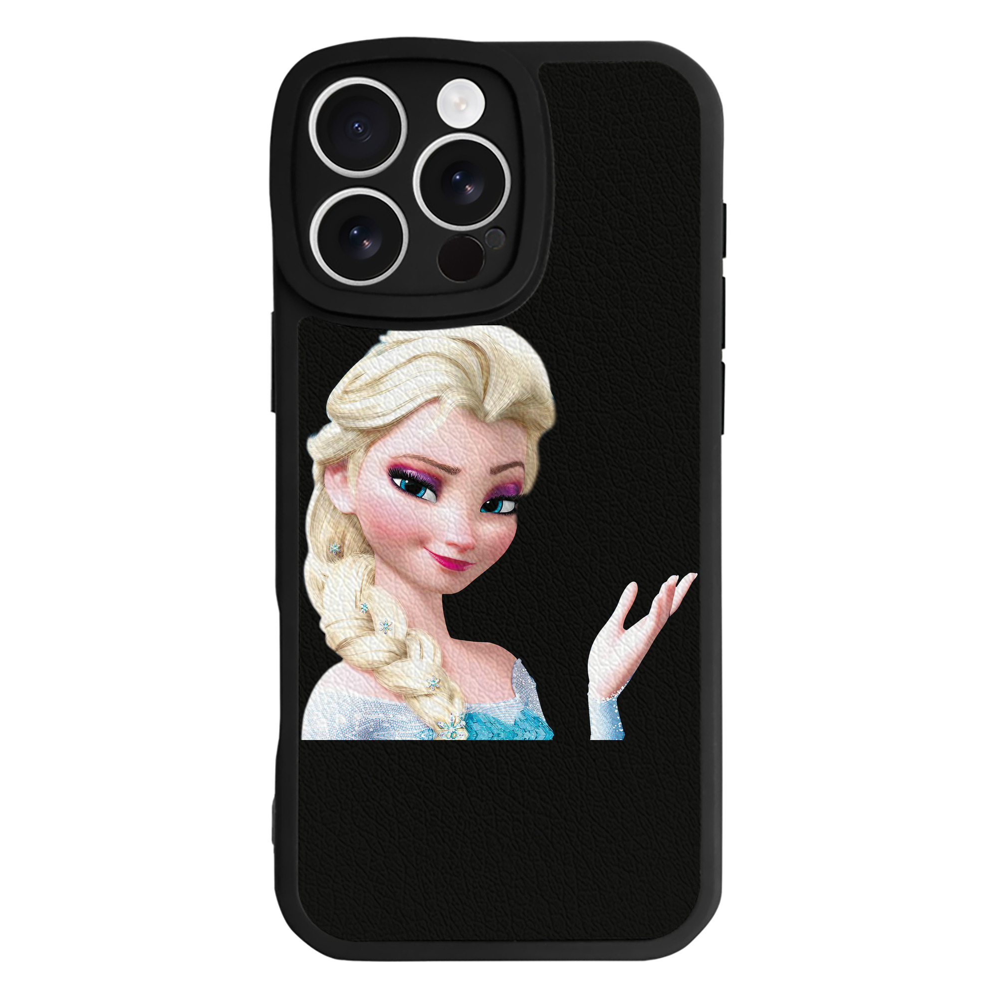 （画像用） アナと雪の女王 アンナ エルサ Frozen Anna Elsa 【iPhone 16シリーズ対応】シリコンスマホケース（レザー調） 材質：シリコン